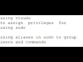 03 02 visudo aliases