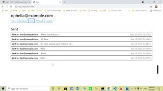 CS50W Web Programming with Python and JavaScript Project 3 Mail
