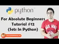 Sets In Python Python Tutorials For Absolute Beginners In Hindi