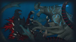 Destroshin Godzilla VS Slattern | EPIC FIGHT | Kaiju Pacific Rim | ANIMATION