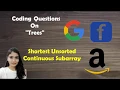 Leetcode 581 Shortest Unsorted Continuous Subarray Solution Code Explained