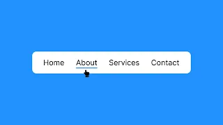 Navigation Menu Hover Animation in HTML CSS CSS Hover Animation