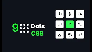 9 Dots Navigation Menu using Html CSS Javascript