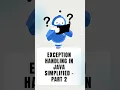Exception Handling - Part 2