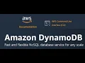 AWS CLI DynamoDB