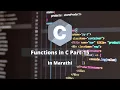 Functions in C C tutorial Marathi Programming Dnyan