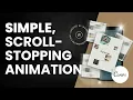 Download Lagu Eenvoudige animatie voor een scroll-stop succes op sociale media