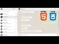 How to create WhatsApp clone using HTML and CSS