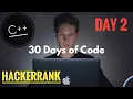 Day 2 of 30 Days of code Operators Hackerrank C