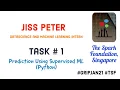 Task 1 Prediction using Supervised ML The Spark Foundation Internship