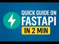 Quick Guide to FastAPI with UV in 2 min