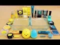 Download Lagu Yellow vs Aqua - Mixing Makeup Eyeshadow Into Slime! Special Series 66 Satisfying Slime Video