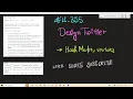 LeetCode 355 Design Twitter HashMap Vector