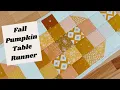 Pumpkin Table Runner Tutorial For Fall Thanksgiving
