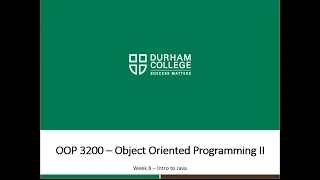 OOP3200 - F2020