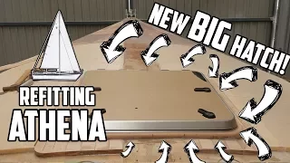 Sail Life – Supporting frame for the huge Vetus 6363 hatch – DIY sailboat refit