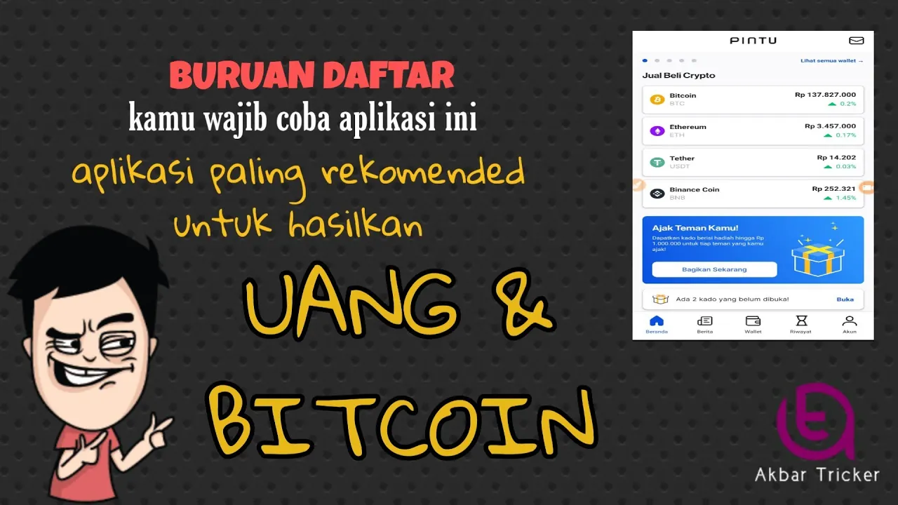 1. Untuk membuat dompet vip.bitcoin klik https://indodax.com/ref/Moh001/1 Video Tutorial Membuat Aku. 