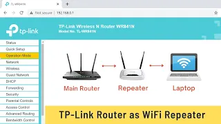 How to Use TP-Link Router as a WiFi Repeater TL-WR841N