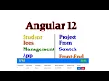 Angular 12 Project from Scratch Student Fees Management Application in Angular TestyCodeiz Part 2