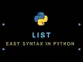 Easy Syntax in Python List