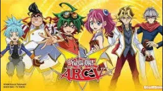 صور يوغي يو ارك فايف على اغنية البداية لأنمي يوغي يو ارك فايف باليابانية 