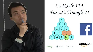 LeetCode 119 Pascal s Triangle II - Interview Prep Ep 28