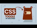 Cute Bear Toggle Switch Using Pure CSS CSS Animation Tutorial UI Toggle Button Design