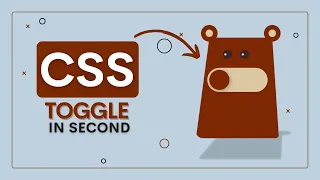 Cute Bear Toggle Switch Using Pure CSS CSS Animation Tutorial UI Toggle Button Design