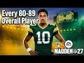 Madden 27 Player Ratings EVERY 80-89 Overall Player Revealed