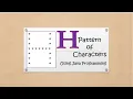Print H - Pattern of Characters in Java Programming Language Pattern34