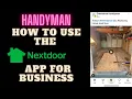 Handyman business marketing How to use app for business