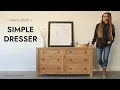 How to Build a Basic Dresser Matching Modern Bedroom Set