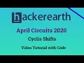 HackerEarth April Circuits 2020 Cyclic Shifts