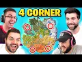The 4 CORNER CHALLENGE in Fortnite Season 3