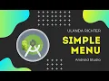 How to Create a Simple Menu ANDROID STUDIO