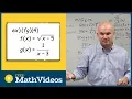 Evaluate the product of two functions