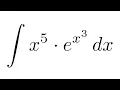 Integral of x 5 e x 3 substitution by parts