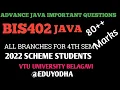 Advanced Java Important Questions Vtu BIS402 advance java 80 marks