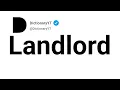 Landlord Synonyms Thesaurus Similar Words