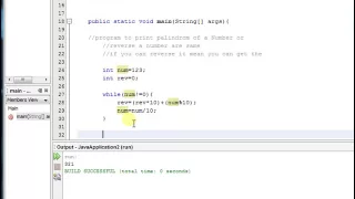 Program to find the reverse and palindrome of number and words in java part 1