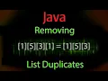 How to Remove duplicates from Any List in java One Minute Tutorials