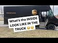 What the inside of a UPS TRUCK looks like