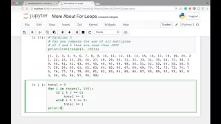 More About For Loops in Python Solutions to the Last 2 Problems Python Tutorial