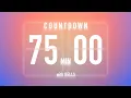 75 Minutes Countdown Timer Flip Clock Bells