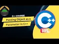 12 Passing object as a Parameter in C Placement Course