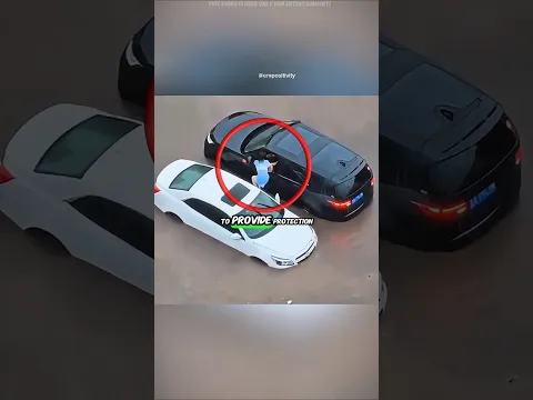 Her Car Was Sinking... So This Brave Stranger Did THIS! 🤩 #shorts #viral