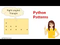 Python for Beginners Part-18 Printing Stars in Right angled Triangle Shape