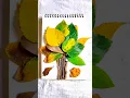 Make Tree with fallen leaves arts - n