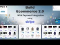 Full E-Commerce App with Payment Gateway Stripe JavaScript HTML CSS Project