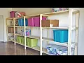 Quick and Easy Freestanding Garage Shelving